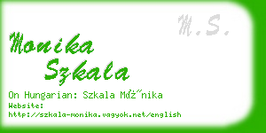 monika szkala business card